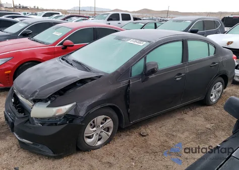 2013 Honda Civic Lx из США, поврежденный, VIN 2HGFB2F57DH575380